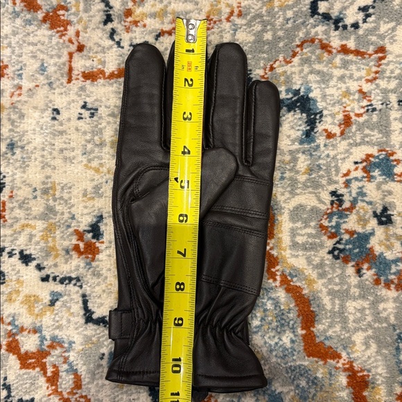 Barbour Dark Brown Leather Gloves - Picture 5 of 6